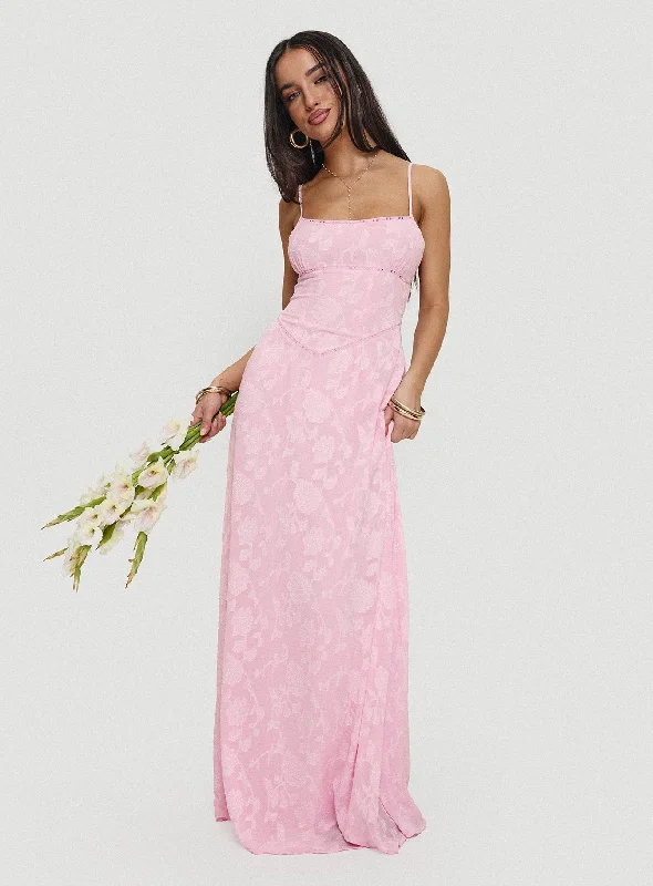 South Of France Maxi Dress Pink Petite