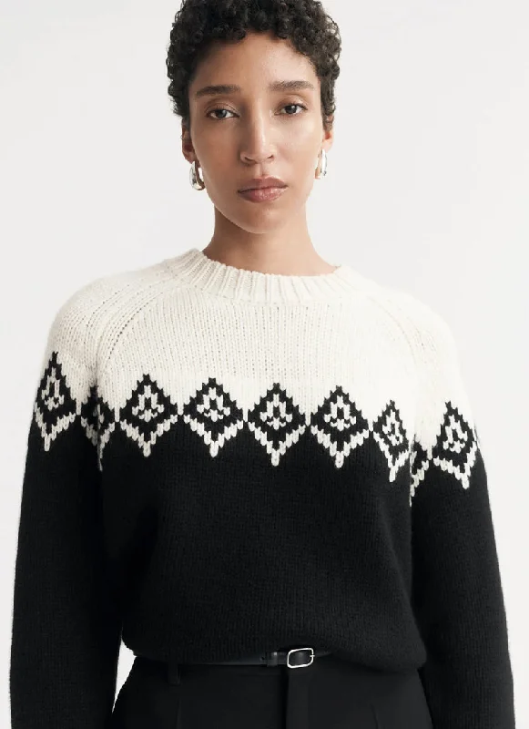 Fair Isle O-Neck Sweater