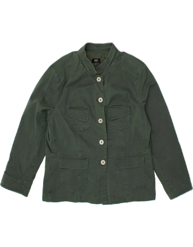 MOSSIMO Womens Utility Jacket UK 20 2XL Green Cotton