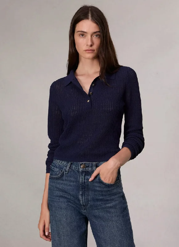 Viola Long Sleeve Polo Sweater