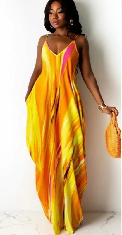 Juicy fruit maxi dress