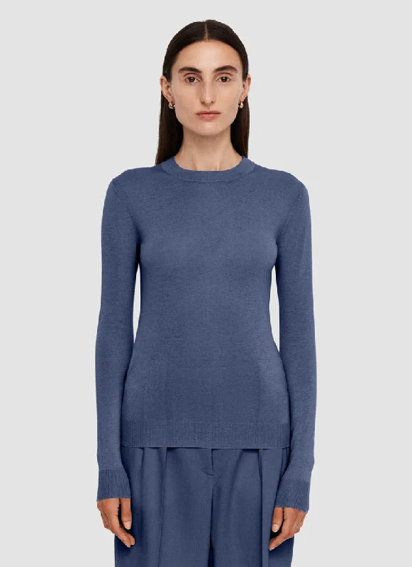 Round Neck Cotton Cashmere Sweater