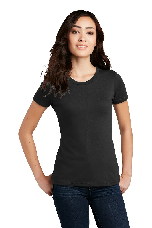 District Womens Perfect Blend Short Sleeve Crewneck T-Shirt - Black