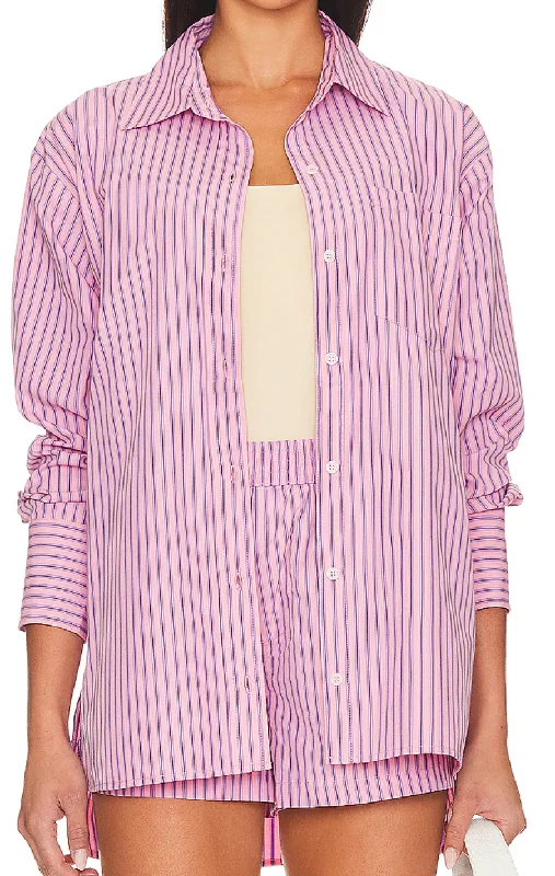 Murphy Striped Button Down Top by Steve Madden