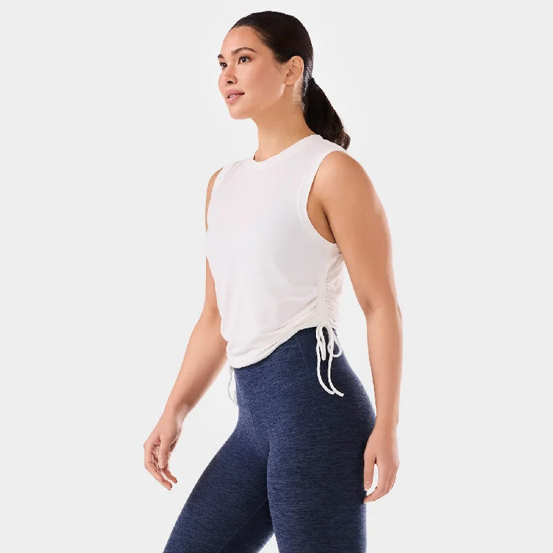 TaviLuxe® Crop Side Tie Tank