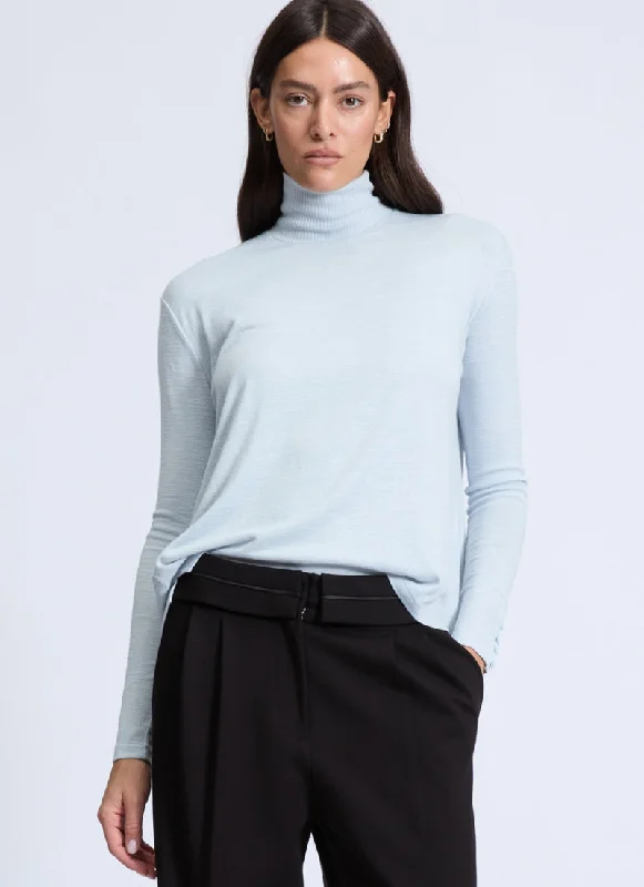 The Knit Boxy T Neck Sweater