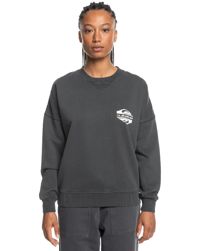 Uni Oversized Crew Sweatshirt in Tarmac