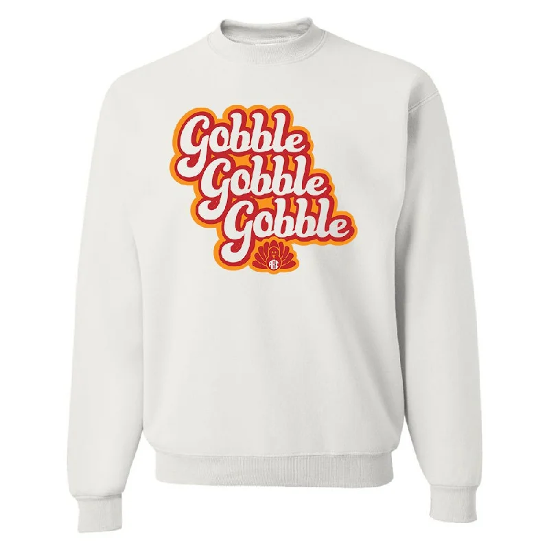 Monogrammed 'Gobble' Crewneck Sweatshirt