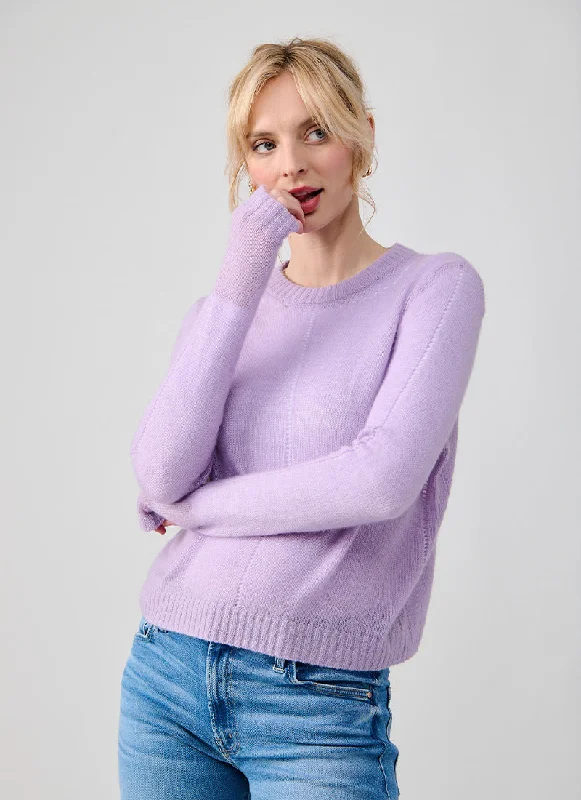 Ladder Stitch Crewneck Sweater