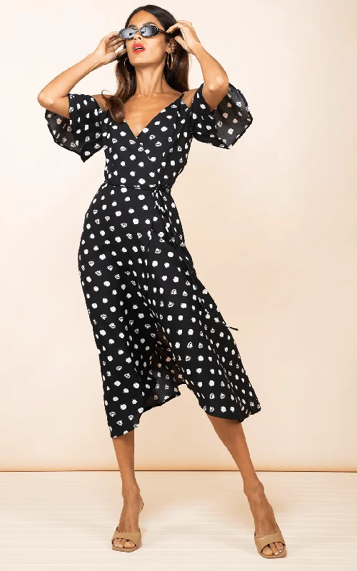 Ivy Dress In Painted Dot