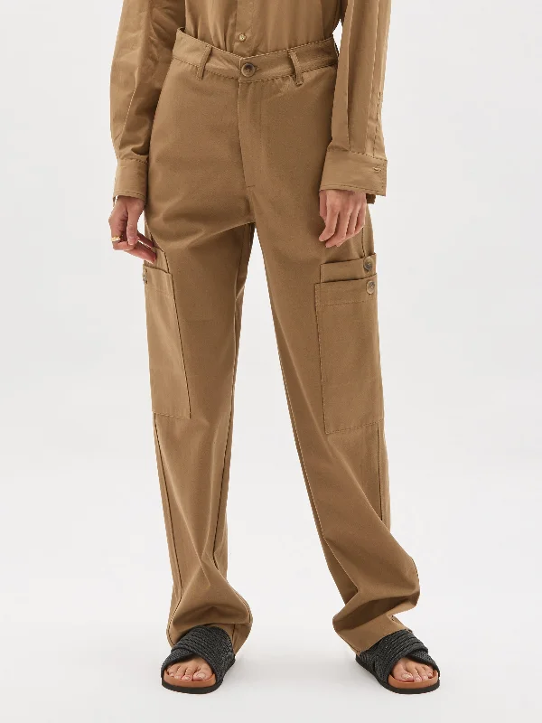 gabardine slouch pant