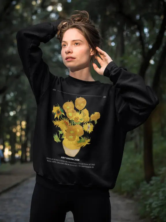 Vivid Sunflower Crewneck Mixed Cotton