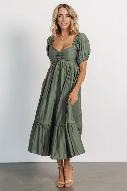 Annalisa Midi Dress | Olive