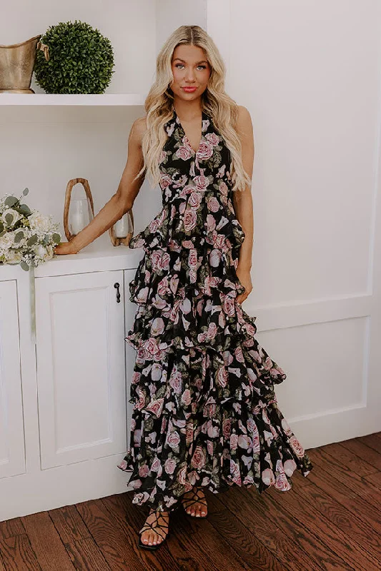 Botanical Bliss Tiered Maxi Dress