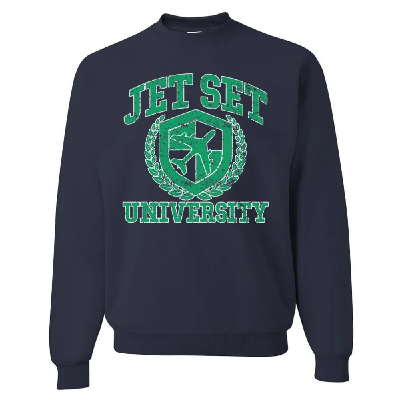 'Jet Set University' Crewneck Sweatshirt