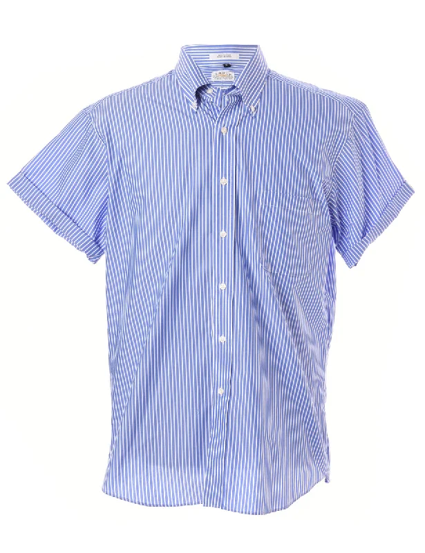 Label Scott Roll Sleeve Stripy Shirt