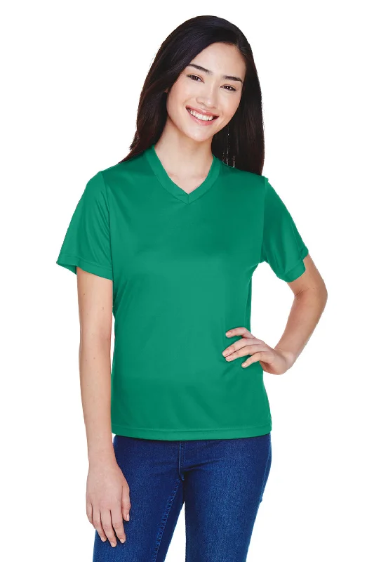 Team 365 Womens Zone Performance Moisture Wicking Short Sleeve V-Neck T-Shirt - Kelly Green