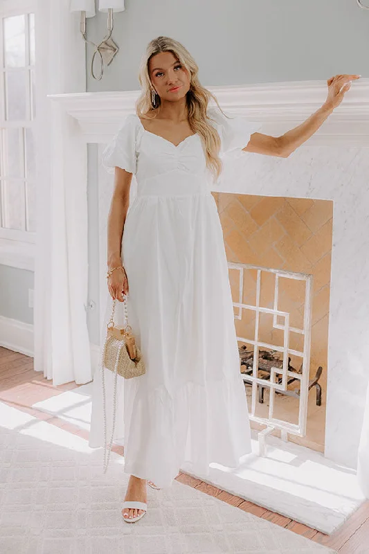 Sweet Serendipity Maxi Dress in White