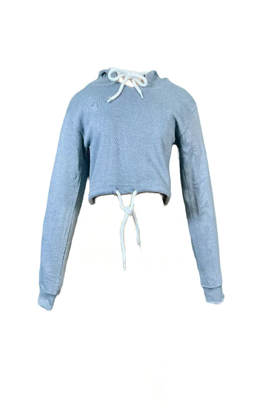 Enzyme Crop Top Fleece Hoodie