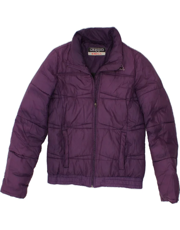 KAPPA Womens Padded Jacket UK 10 Small Purple Polyester