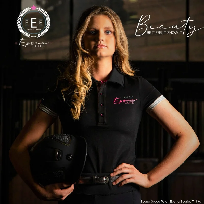 Epona Elite Grace Ladies Polo Shirt BLACK