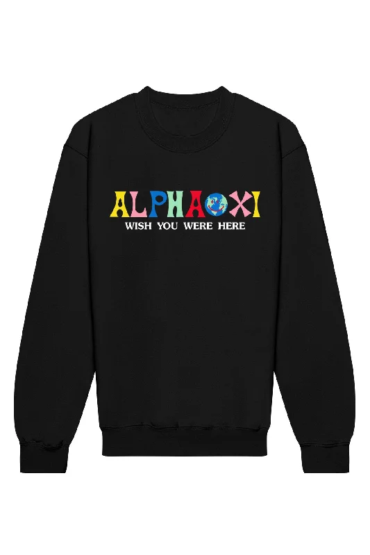 Alpha Xi Delta Wish You Were Here Crewneck Sweatshirt