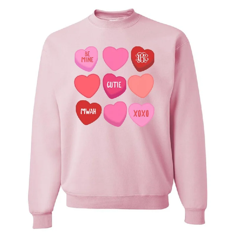 Monogrammed 'Candy Hearts' 2nd Edition Sweatshirt