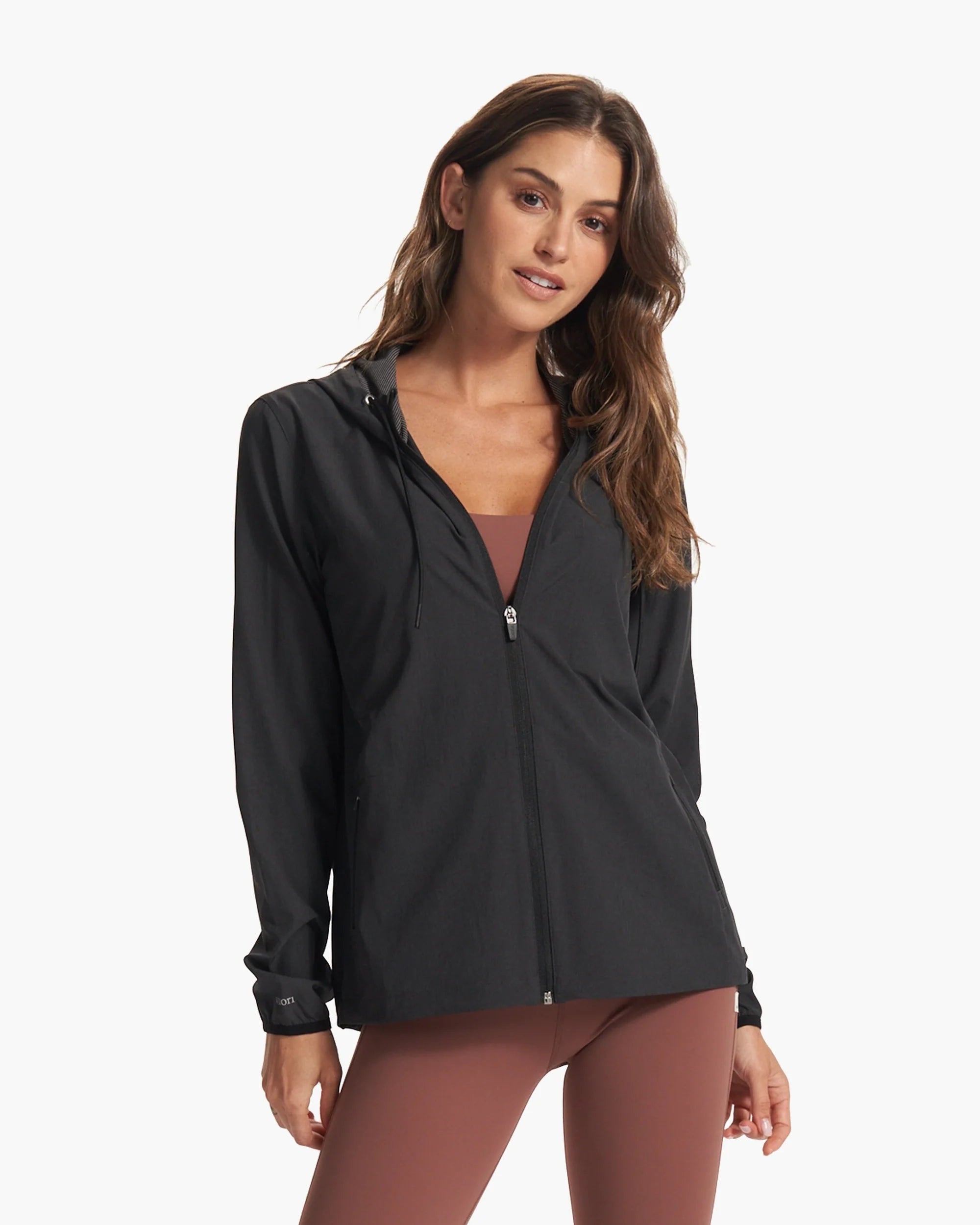 Outdoor Trainer Shell Zip Jacket in Black Heather